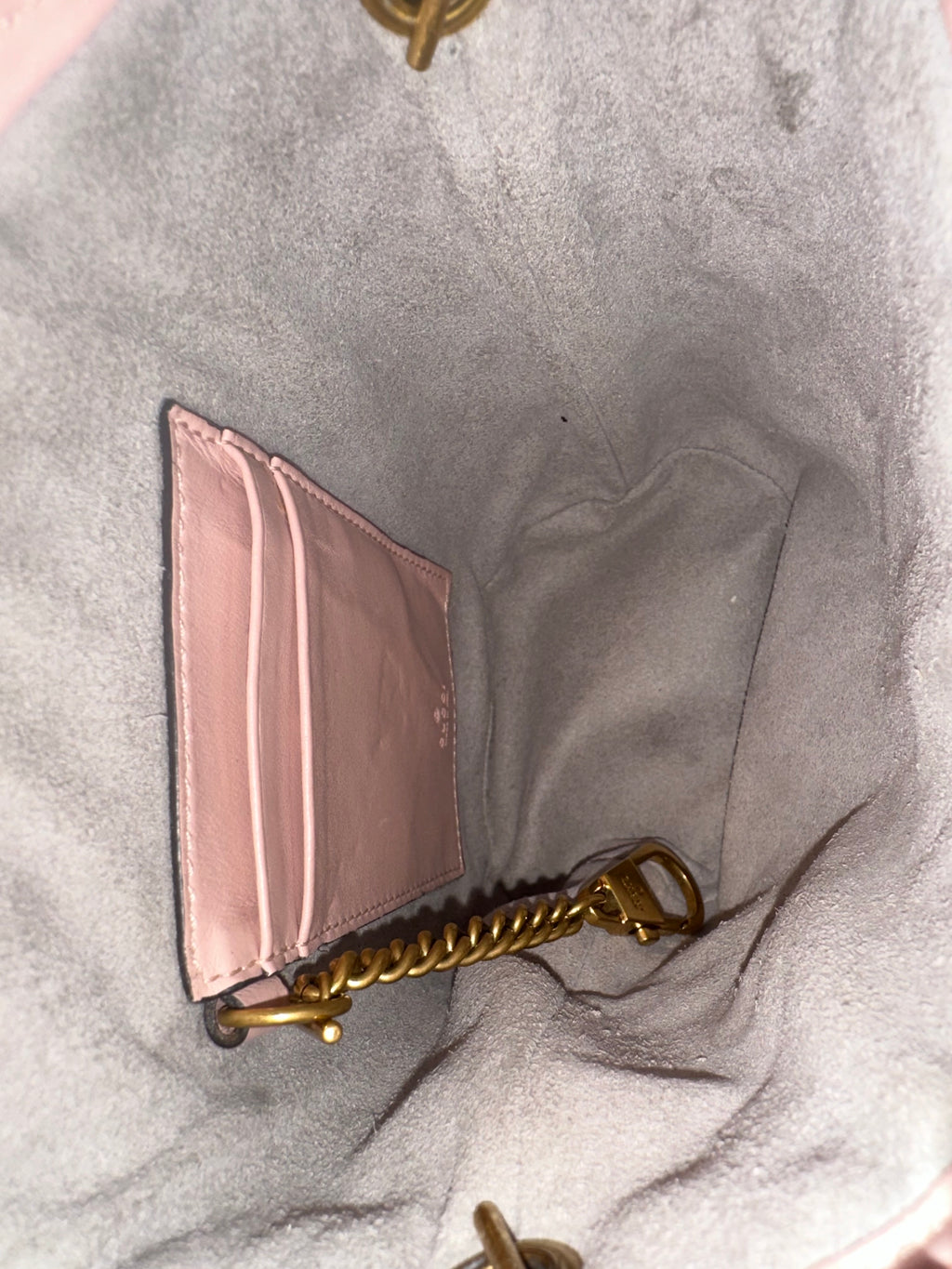 Gucci Marmont Pink Bucket