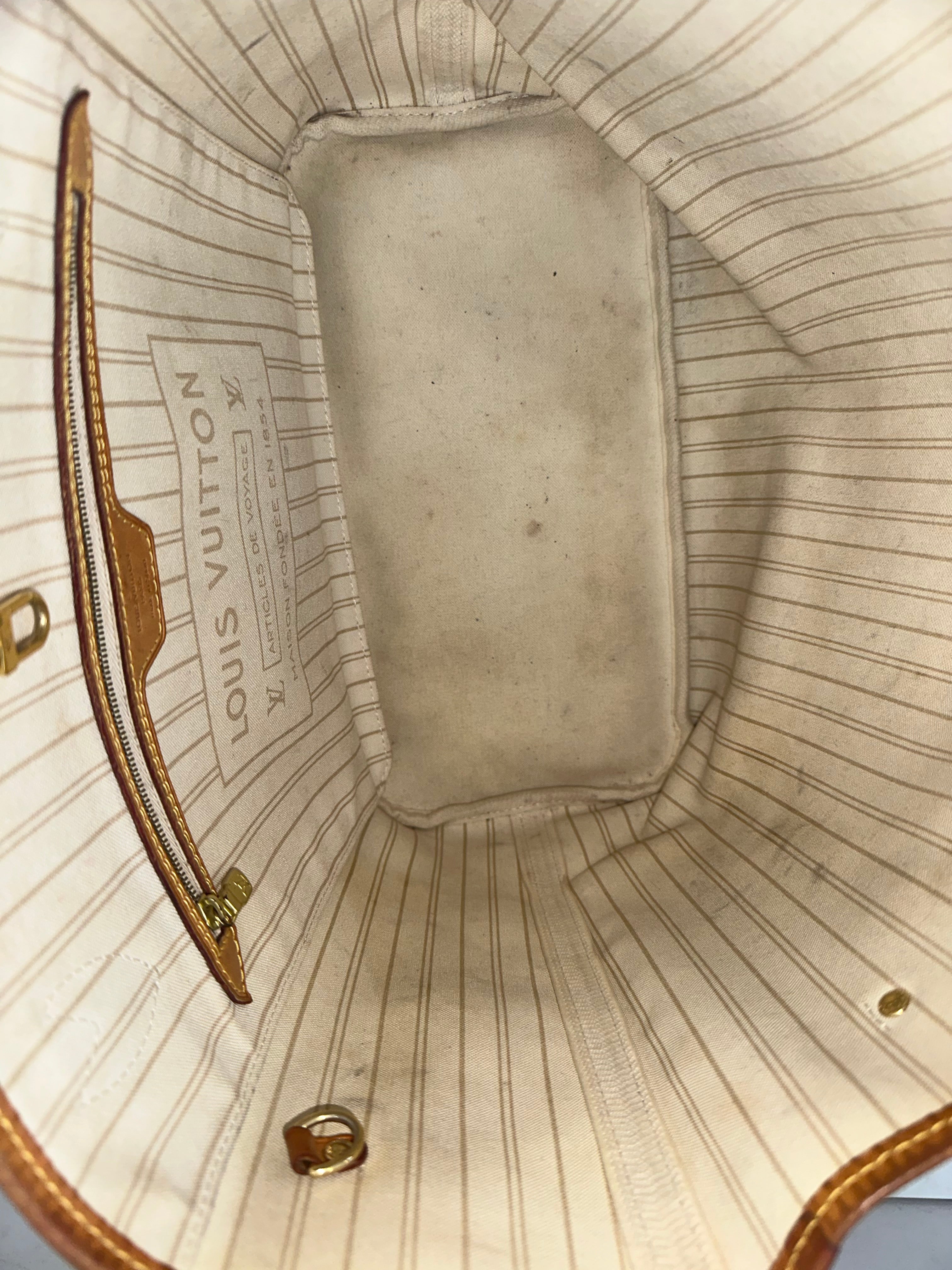 Louis Vuitton Neverfull Azur MM + Pochette