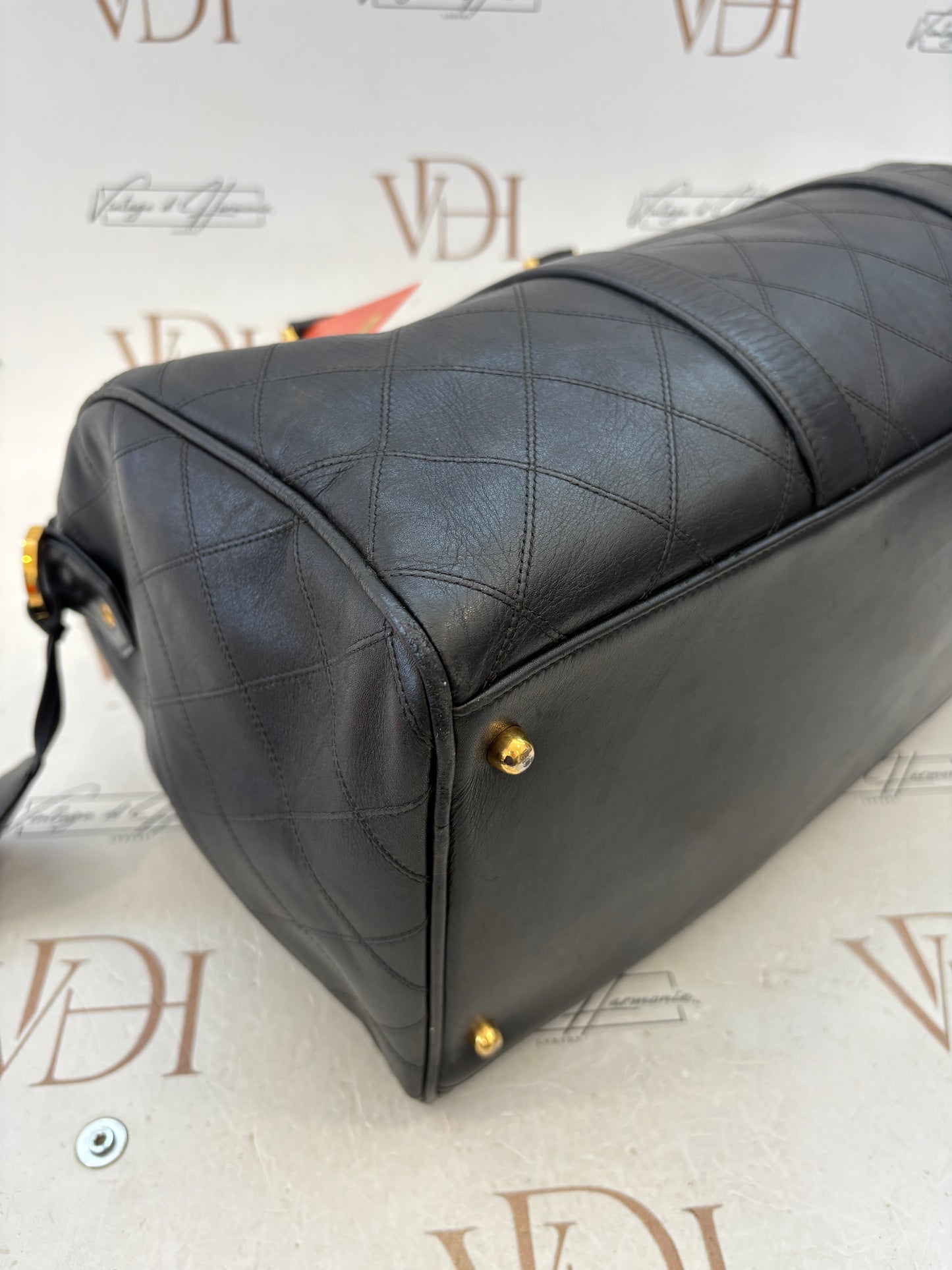 018229 - Chanel Bicolore Duffle Bag