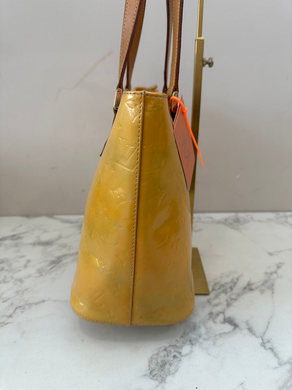 Louis Vuitton Houston Vernis Yellow