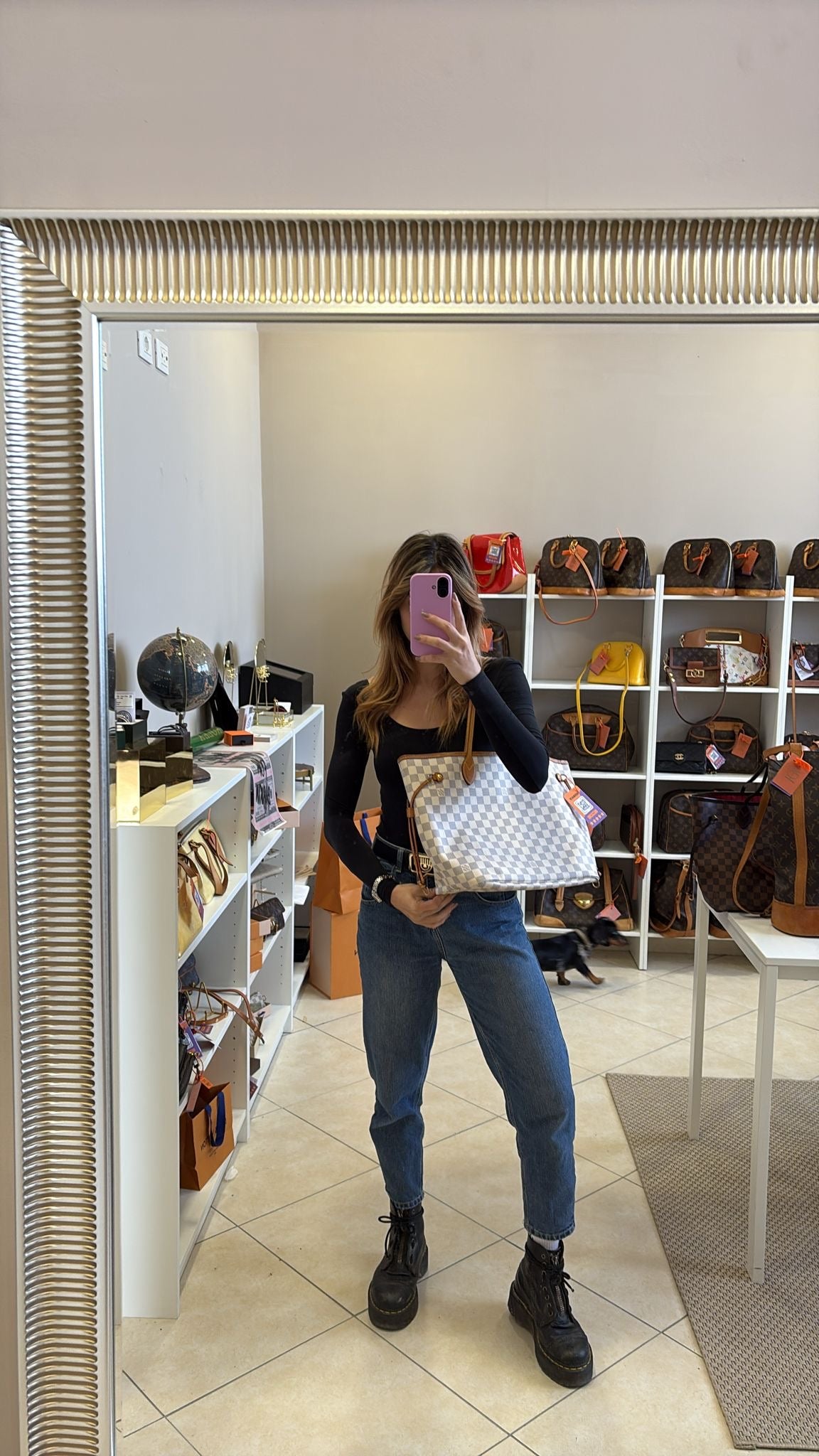 Louis Vuitton Neverfull Azur MM + Pochette