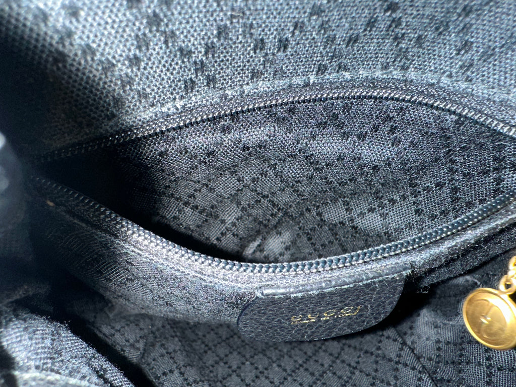 Gucci Black Suede Backpack