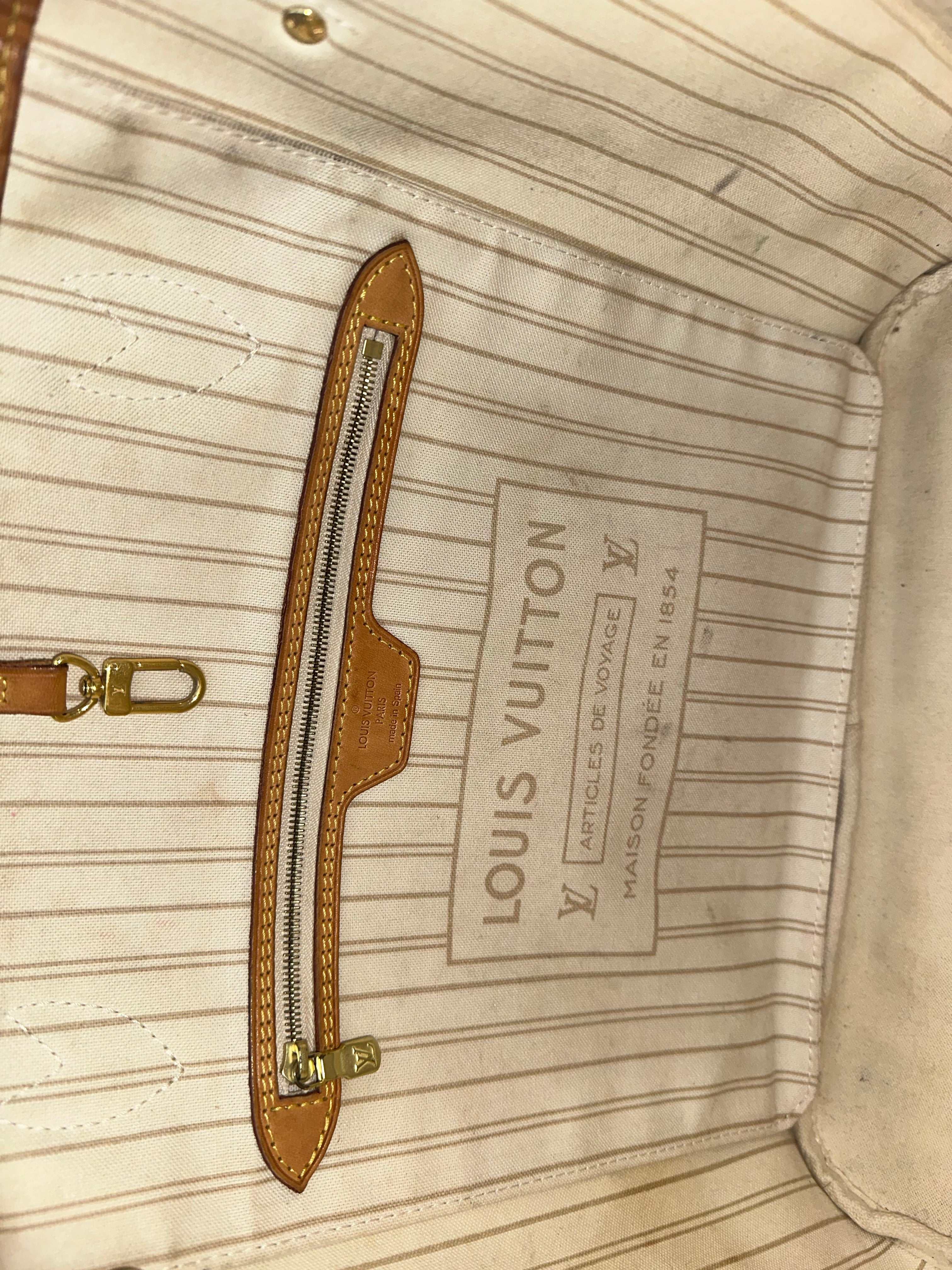 Louis Vuitton Neverfull Azur MM + Pochette