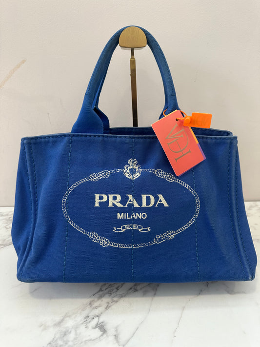 Prada Blue Canapa