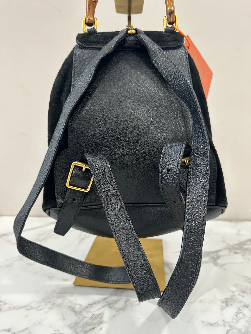 Gucci Black Suede Backpack