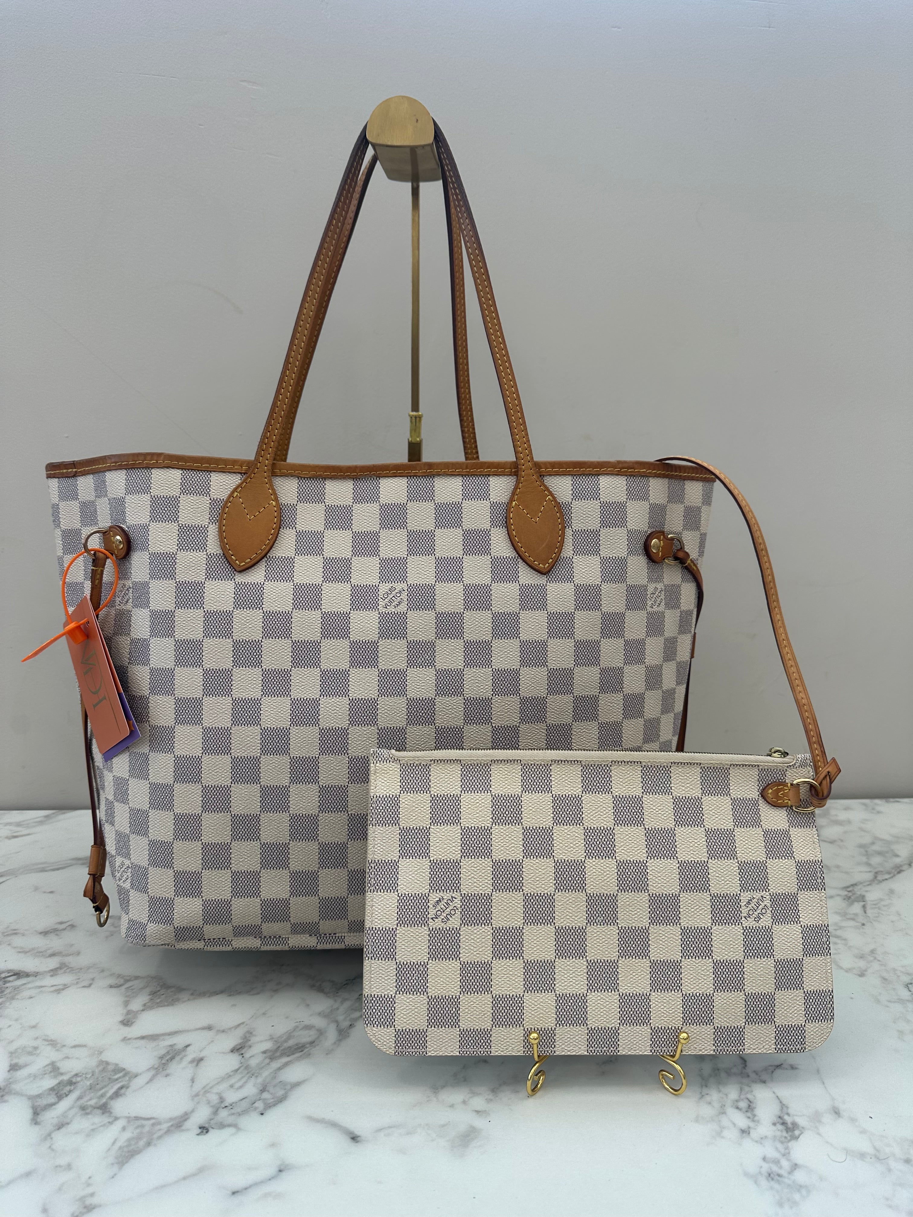 Louis Vuitton Neverfull Azur MM + Pochette