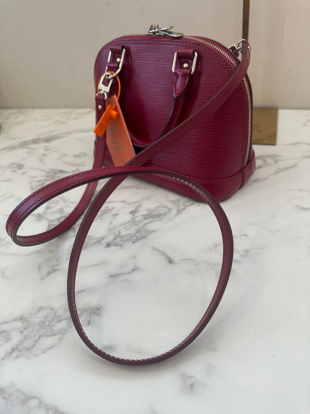 Louis Vuitton Alma BB Epi Cherry
