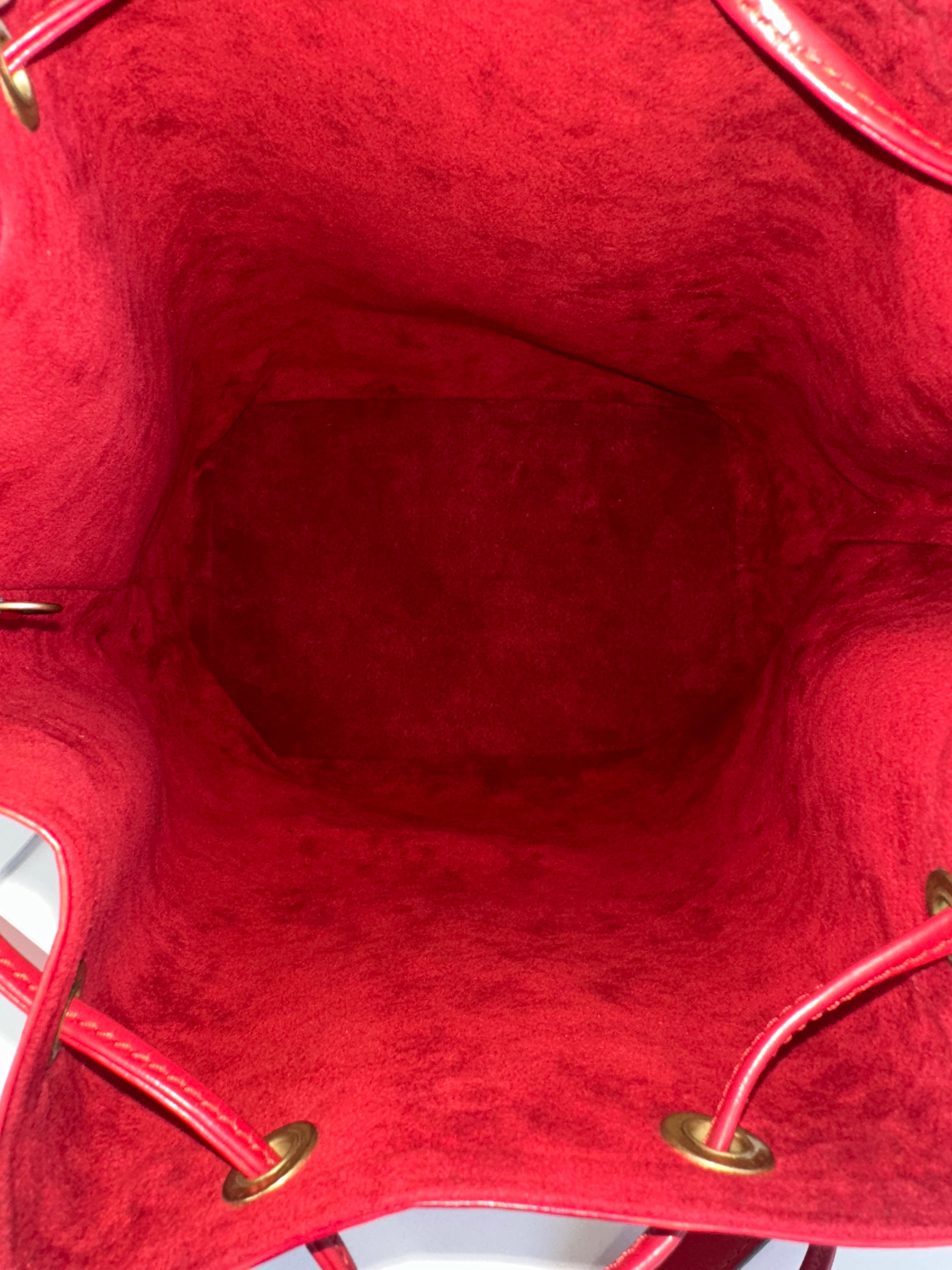 Louis Vuitton Noé Red Epi