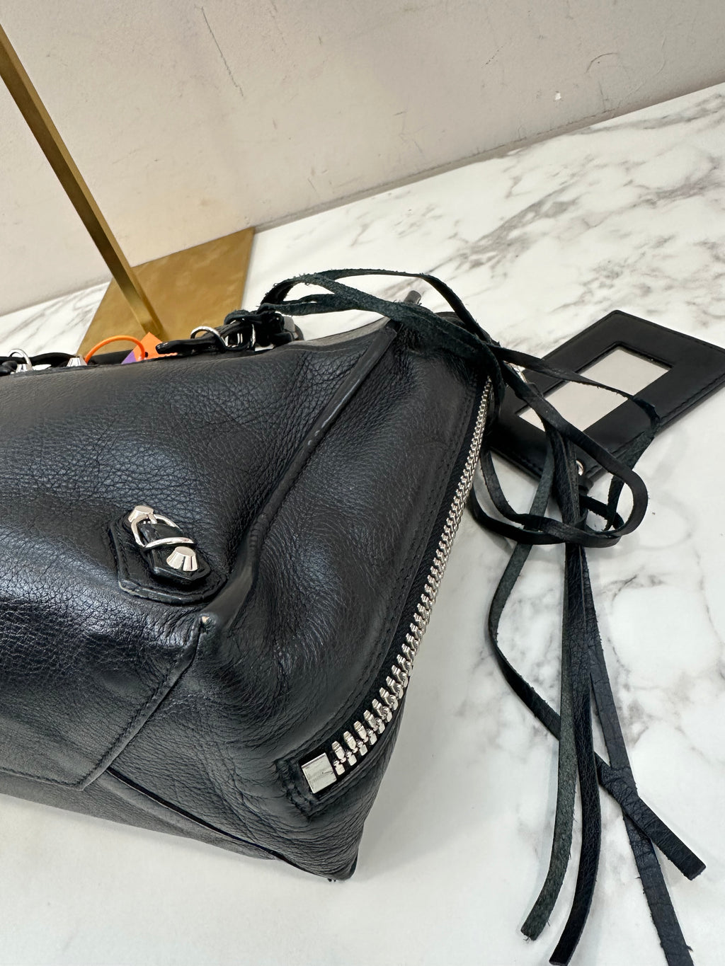 Balenciaga Black Leather