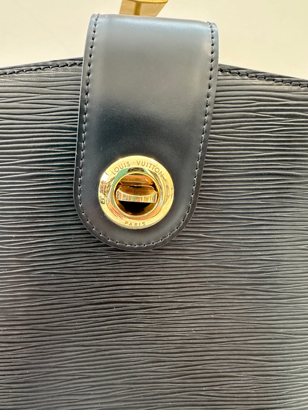 Louis Vuitton Black Epi Cluny