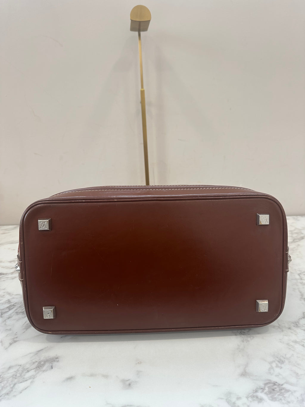 Louis Vuitton Brown Suhali Lockit MM