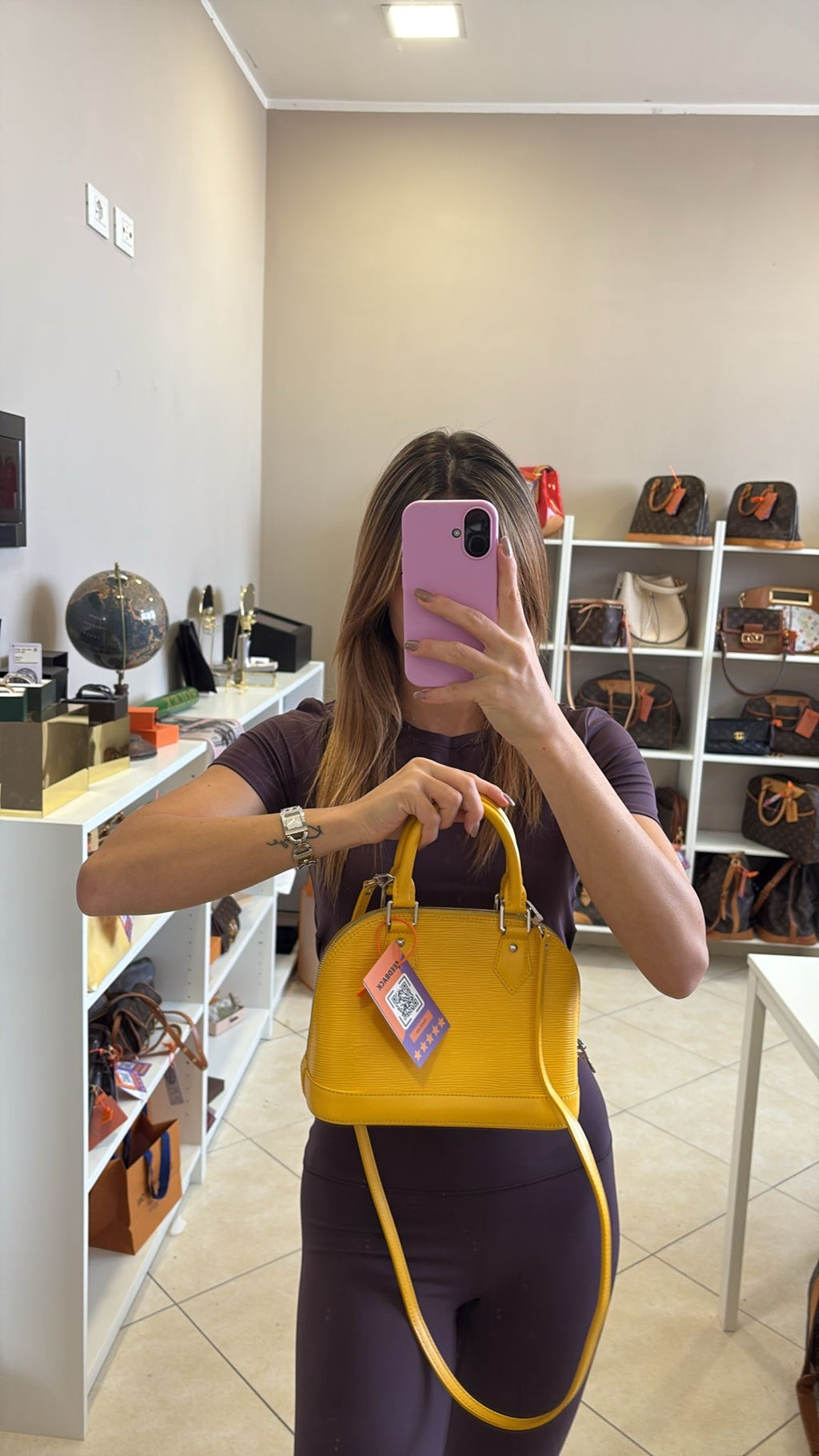 Louis Vuitton Alma BB Epi Yellow