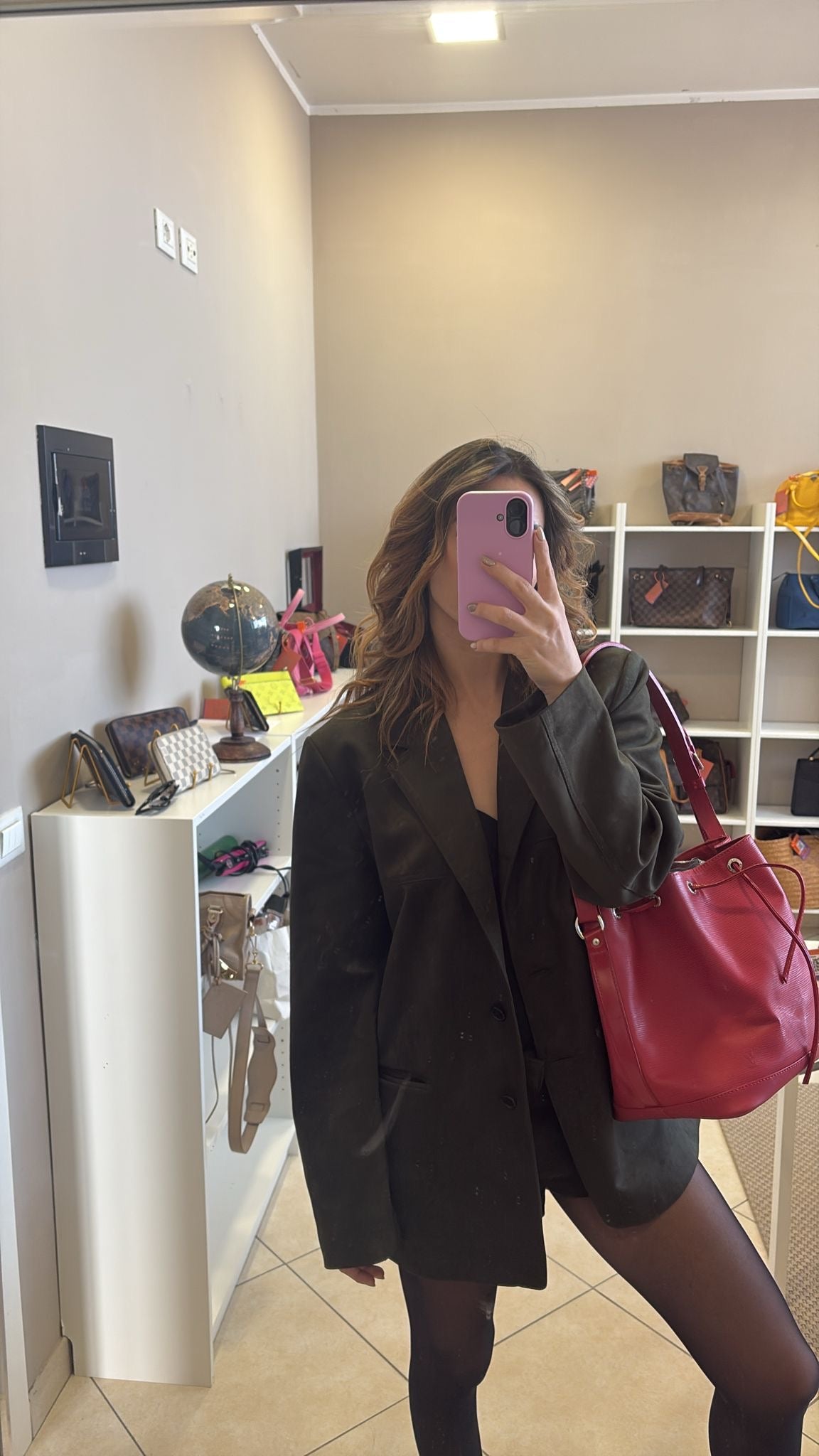 Louis Vuitton Noé Epi Red