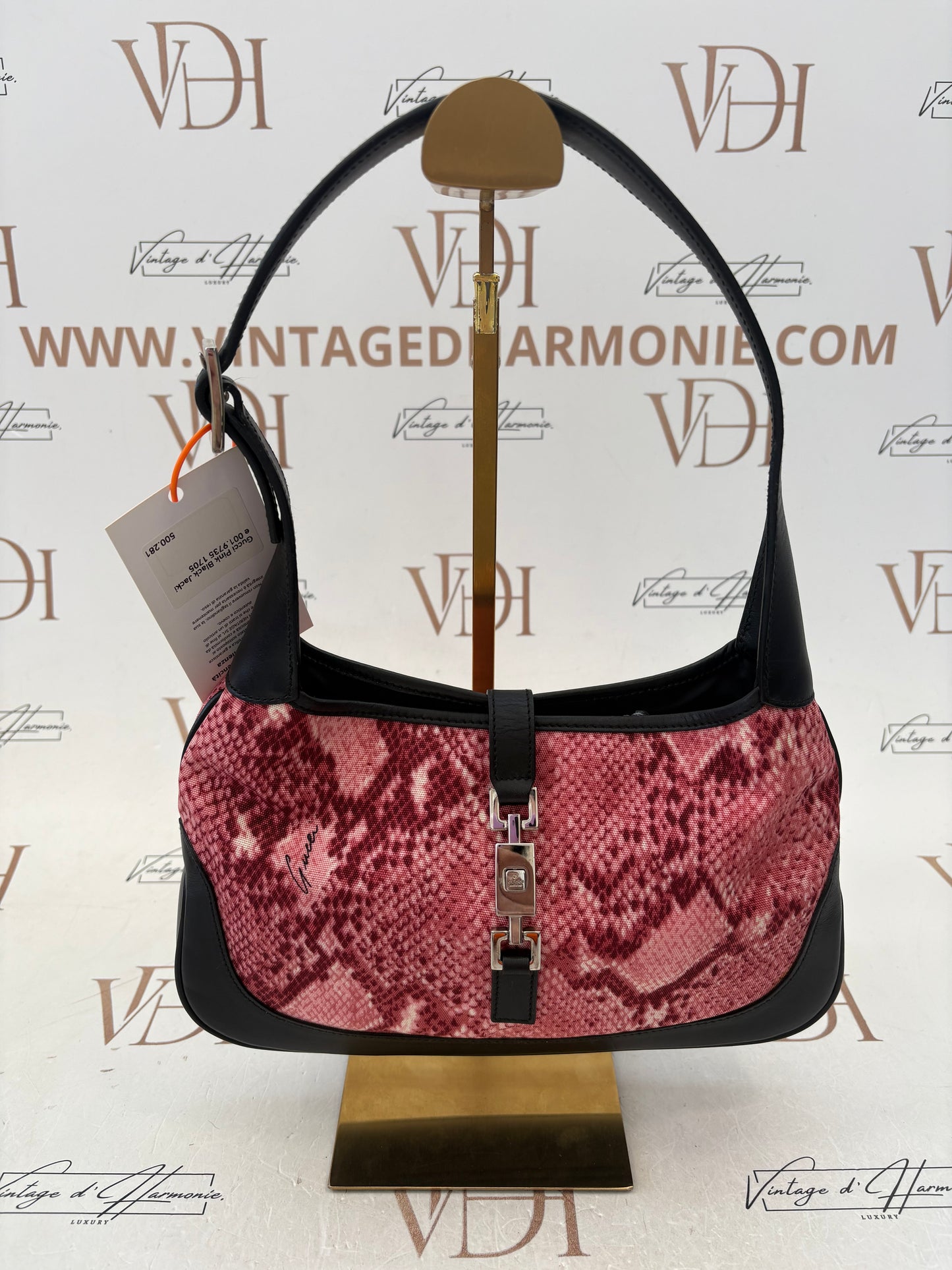 018665 - Gucci Pink Black Jackie