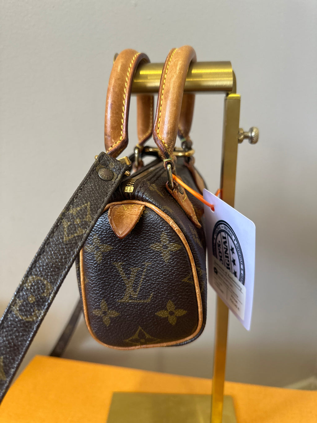 Louis Vuitton Nano Speedy + tracolla