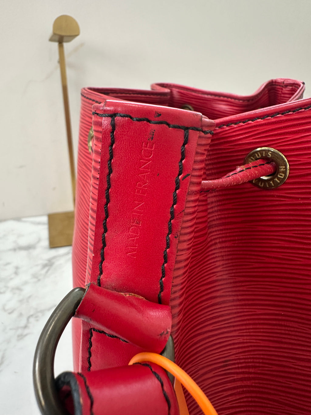 Louis Vuitton Noé Epi Red