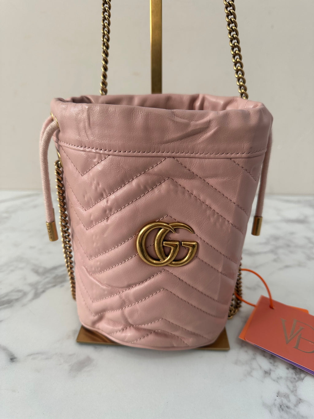Gucci Marmont Pink Bucket
