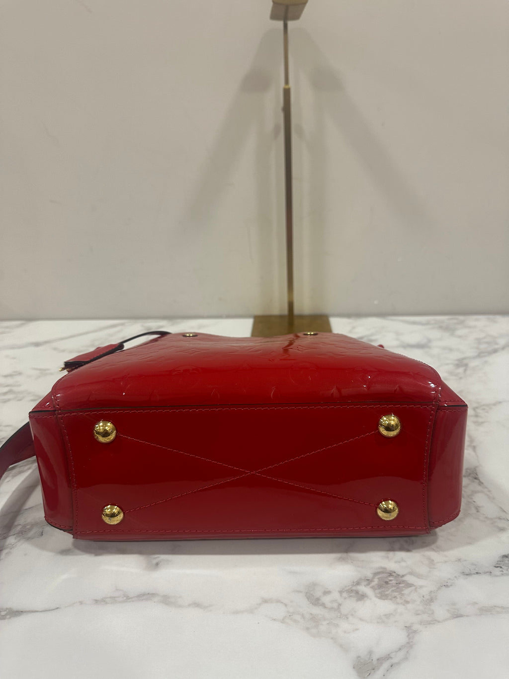 Louis Vuitton Montaigne Vernis Red