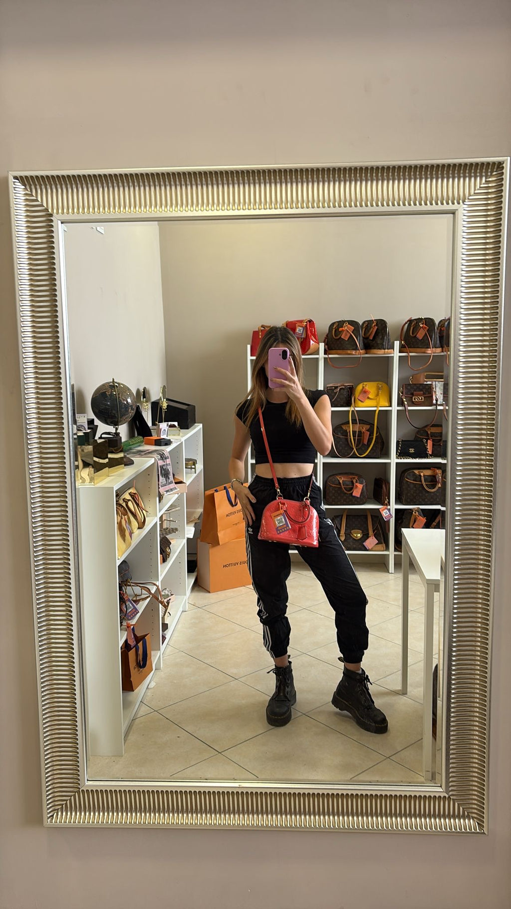 Louis Vuitton Alma BB Vernis Orange