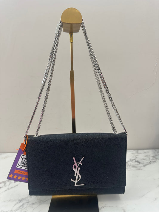 Saint Laurent Black Leather kate