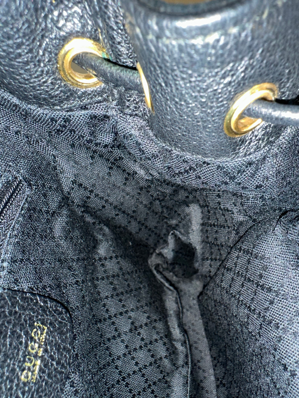 Gucci Black Suede Backpack