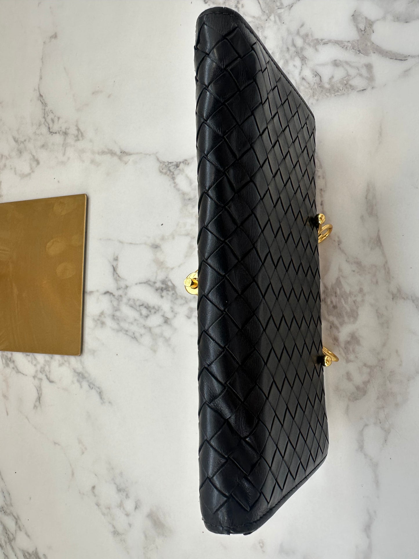 Bottega Veneta Black Lomg Wallet