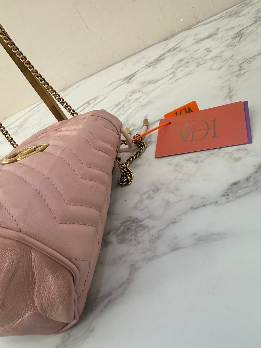 Gucci Marmont Pink Bucket