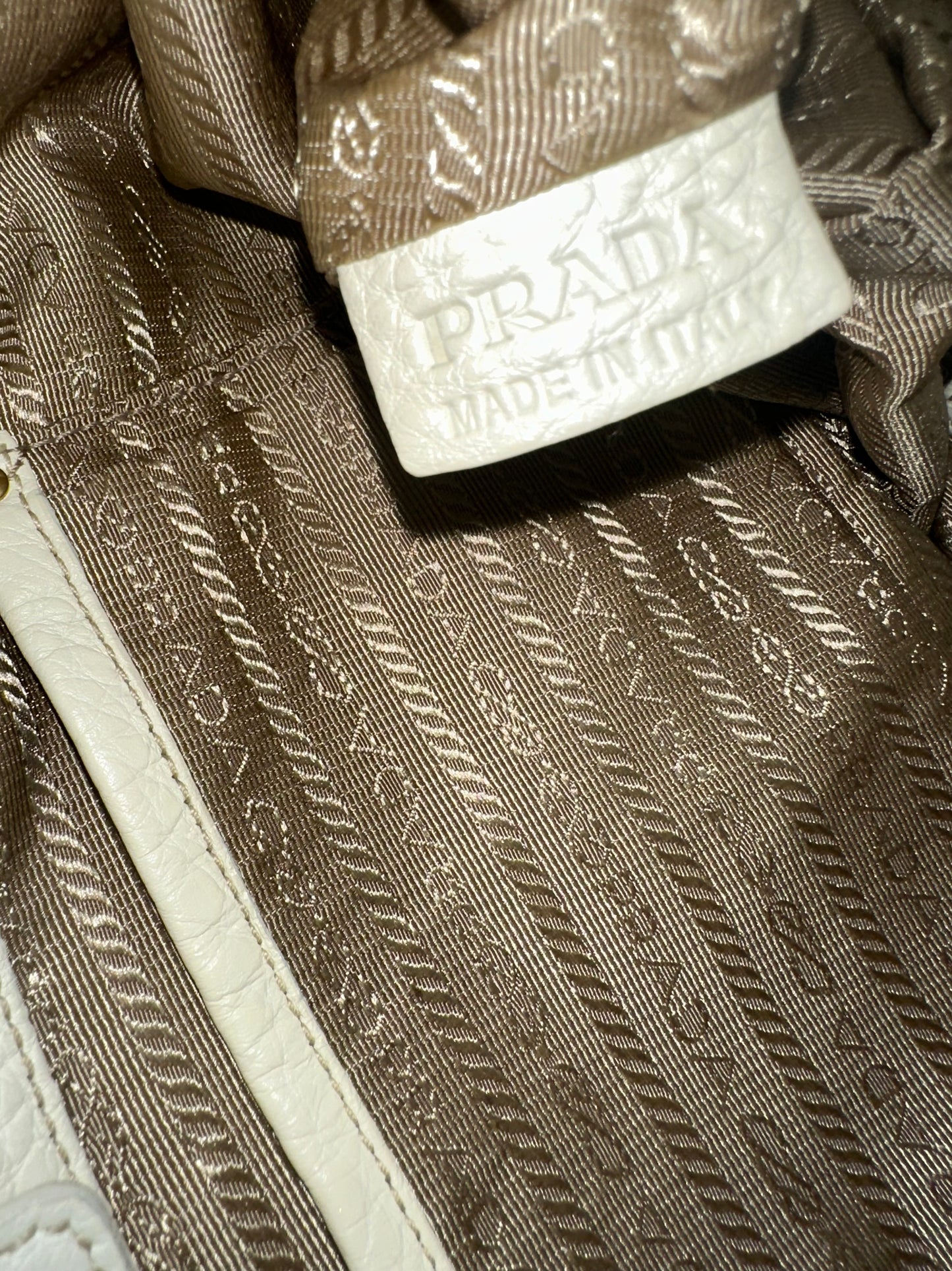 Prada Ivory Calfskin
