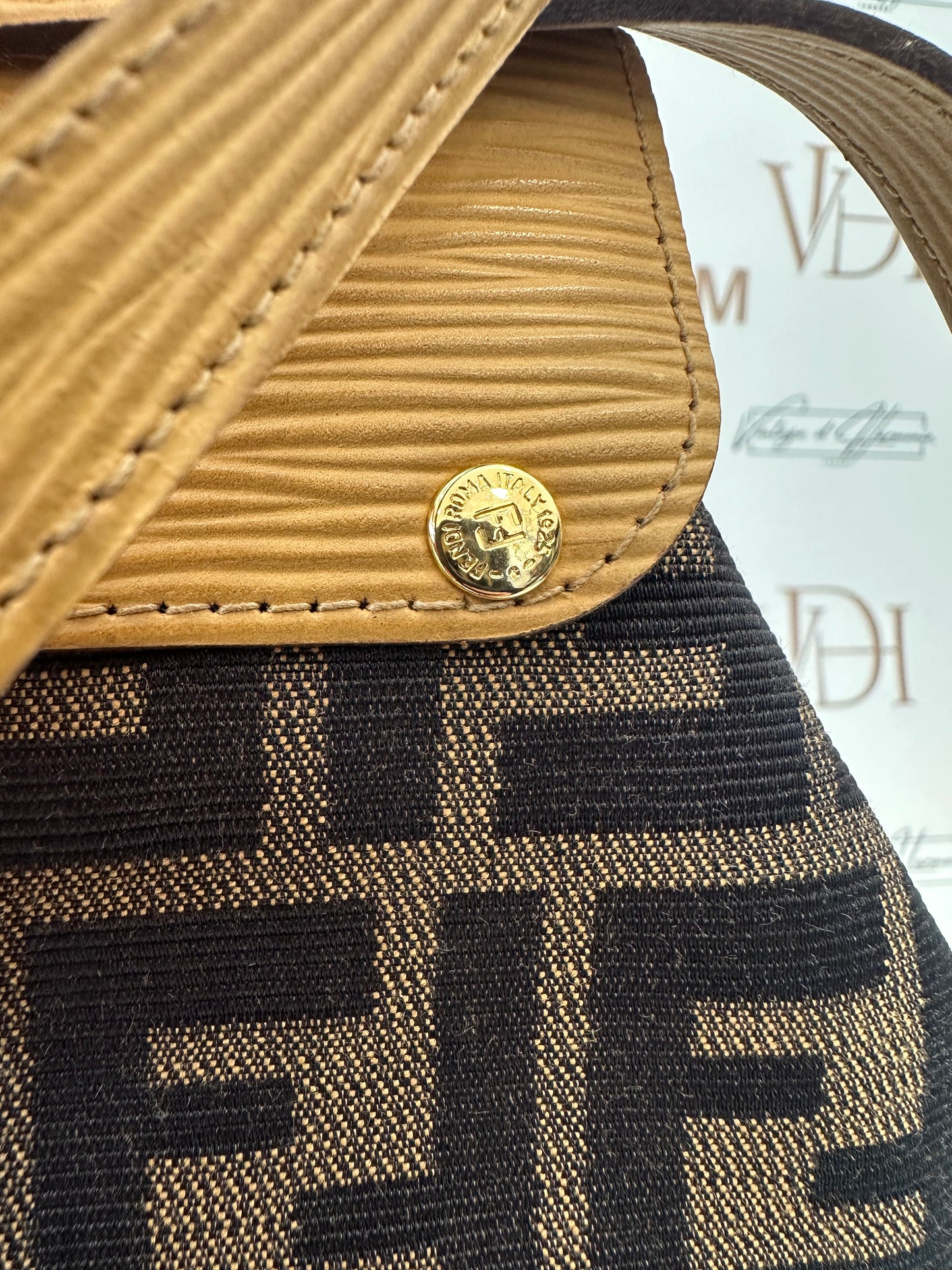 017884 - Fendi Brown Zucca Backpack