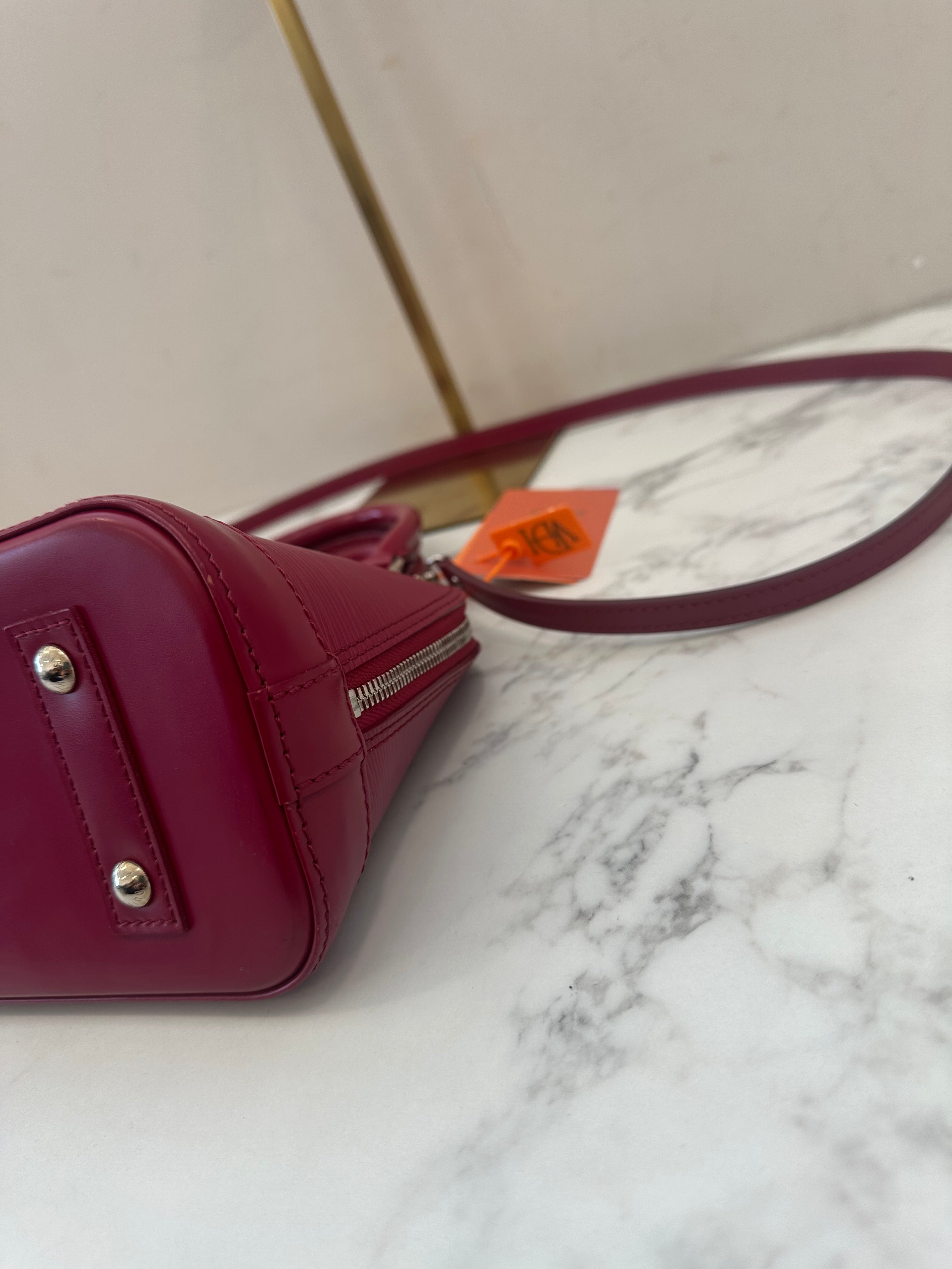 Louis Vuitton Alma BB Epi Cherry