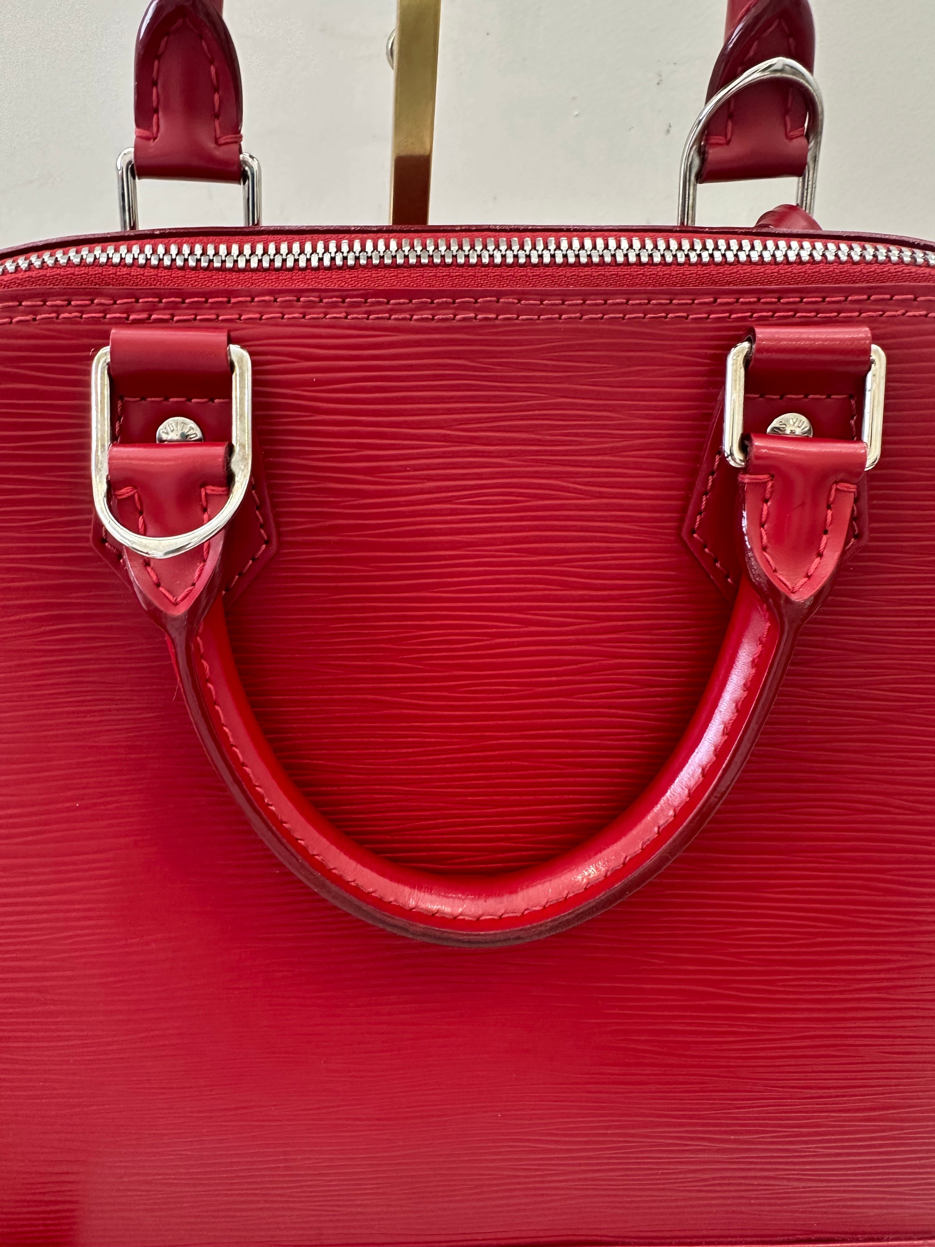 Louis Vuitton Alma Epi red
