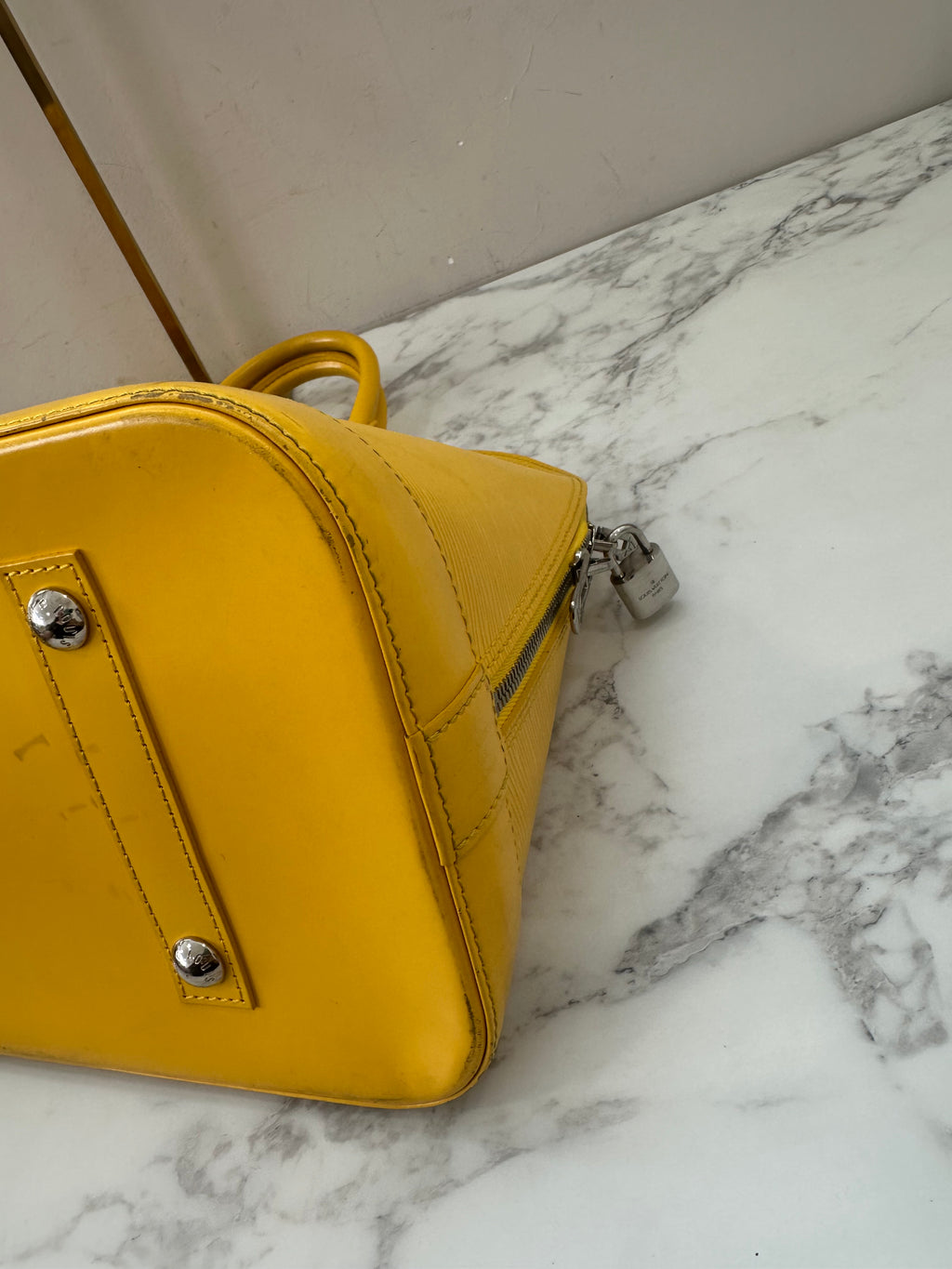 Louis Vuitton Alma Epi Yellow