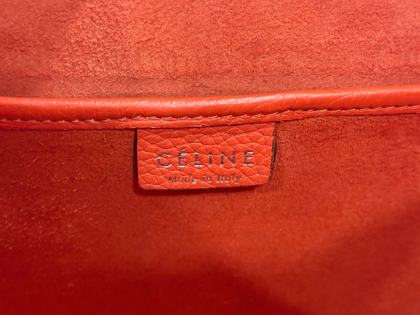 018035 - Céline Red Luggage Nano