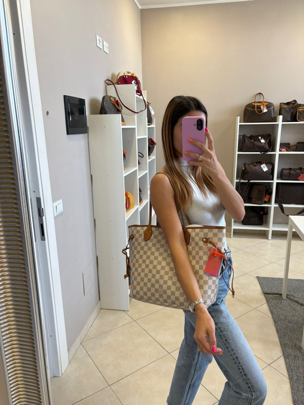 Louis Vuitton Neverfull MM Azur