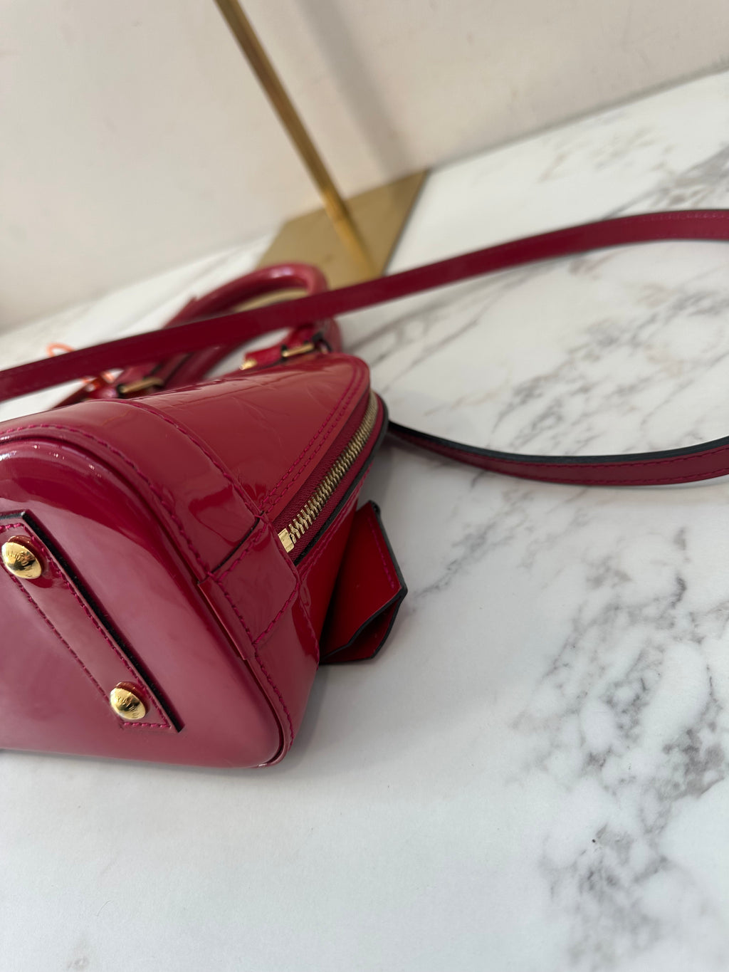 Louis Vuitton Alma BB Vernis Red