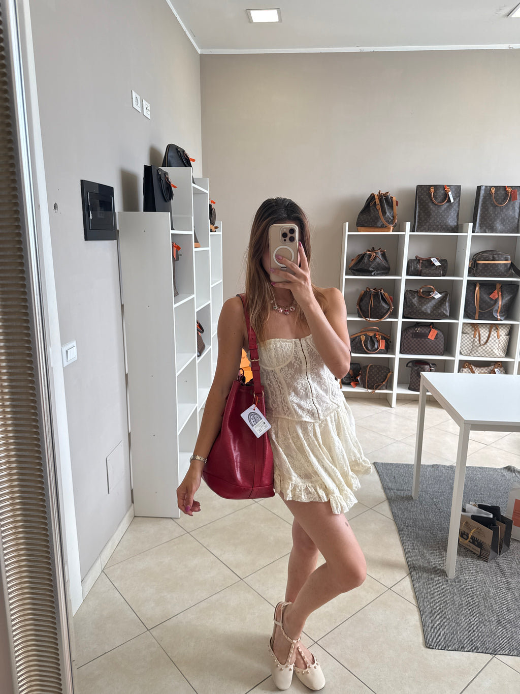 Louis Vuitton Epi Noè Red