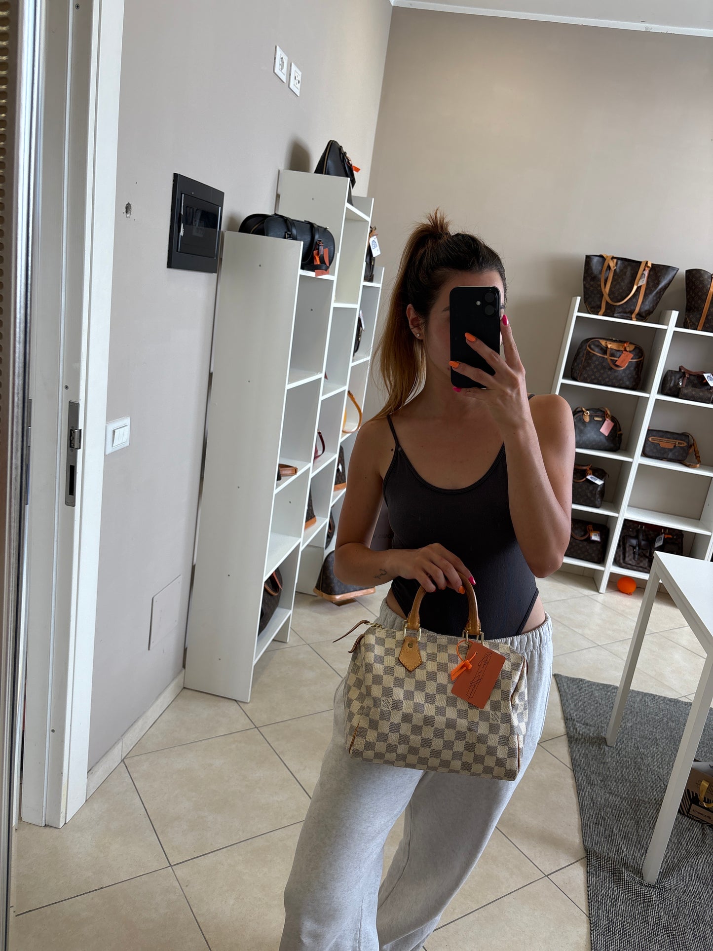 Louis Vuitton Speedy 25 Damier Azur