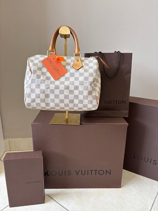 Louis Vuitton Speedy 25 Damier Azur