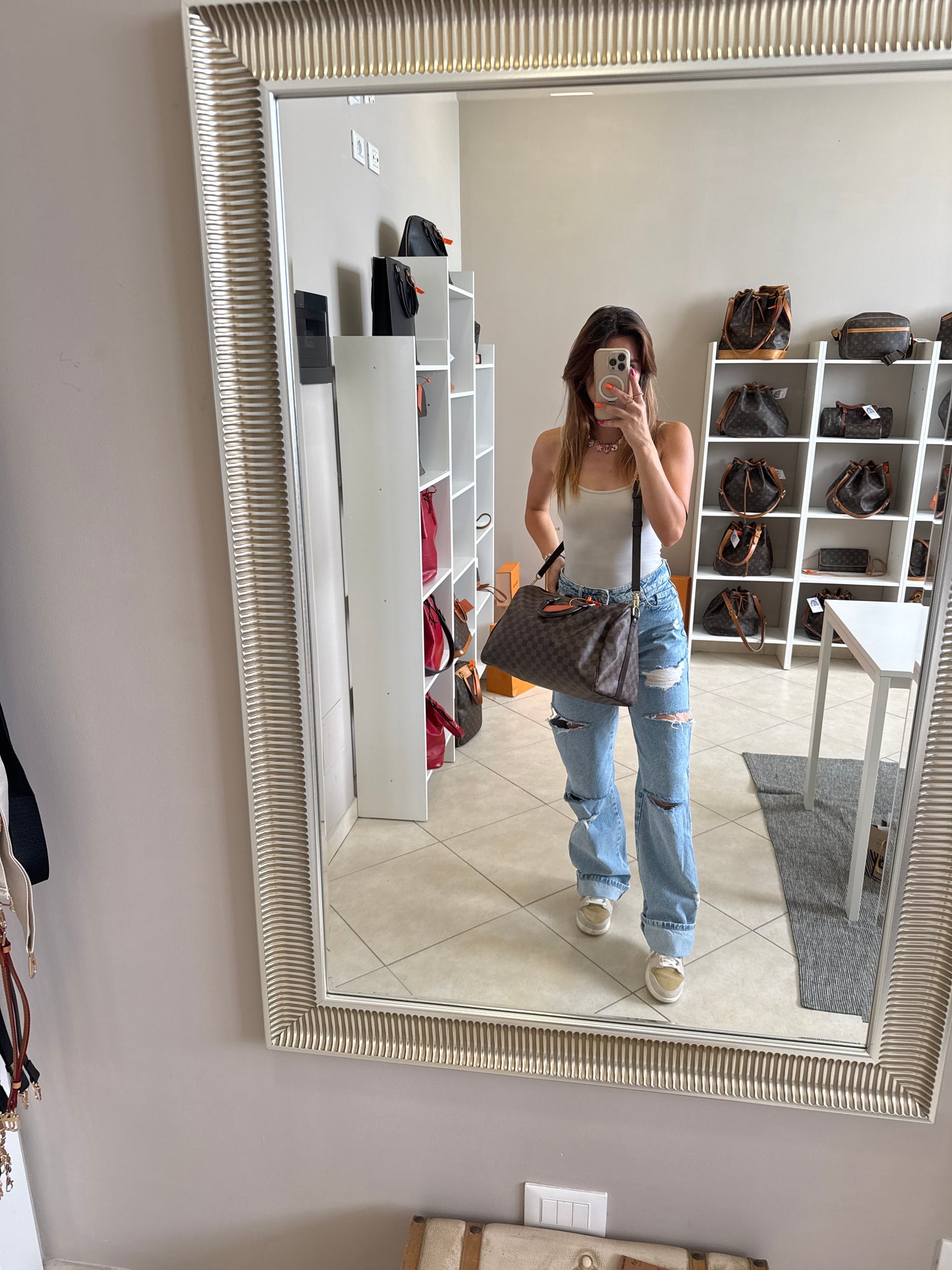 Louis Vuitton Speedy 35 Bandouliere Damier