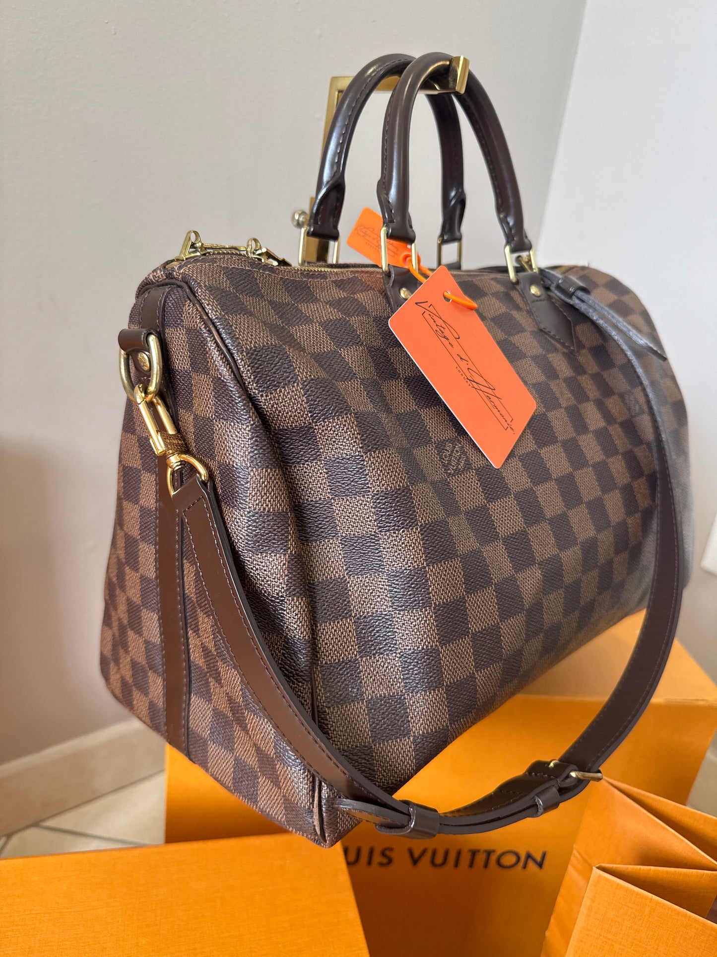 Louis Vuitton Speedy 35 Bandouliere Damier
