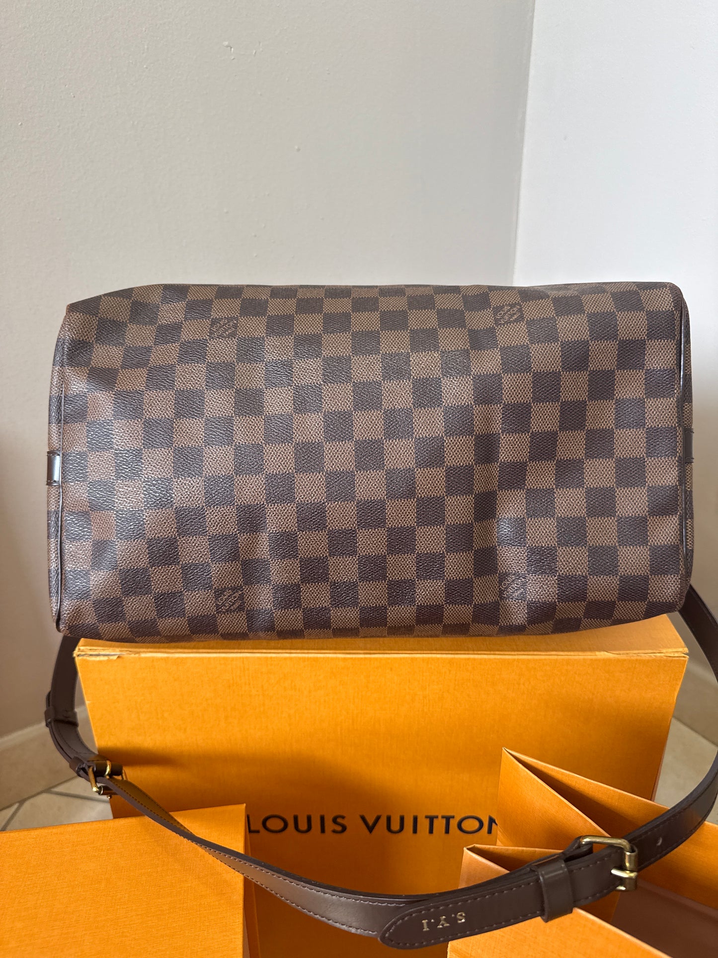 Louis Vuitton Speedy 35 Bandouliere Damier