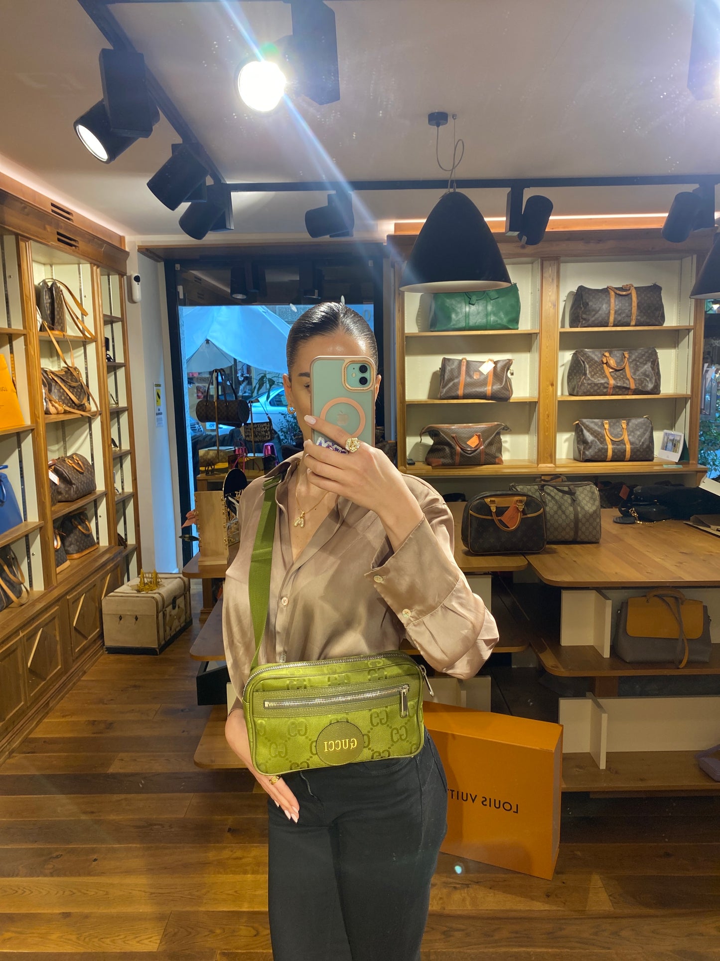 Marsupio Gucci OFF THE GRID verde