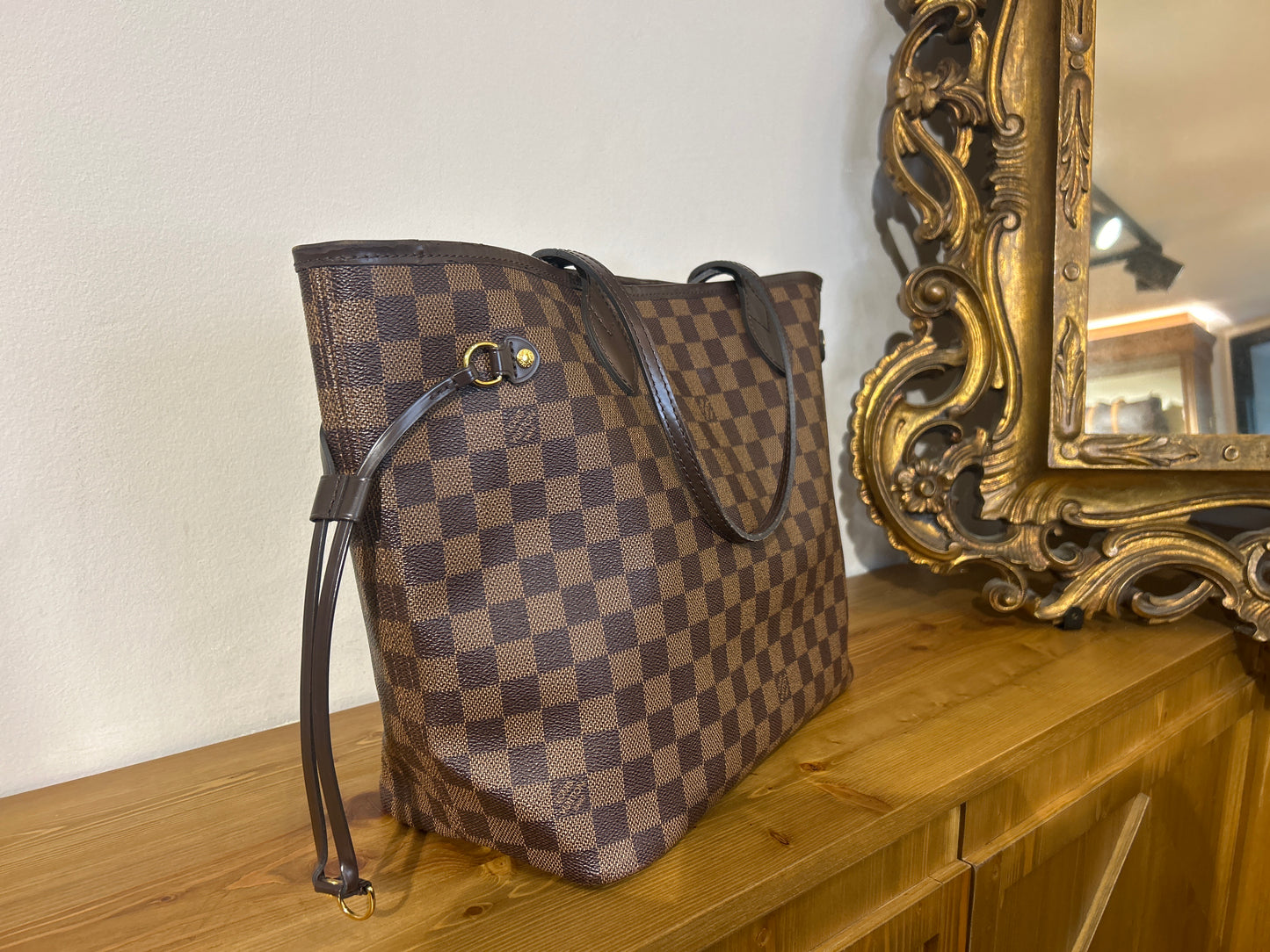 Borsa Louis Vuitton Neverfull MM Damier