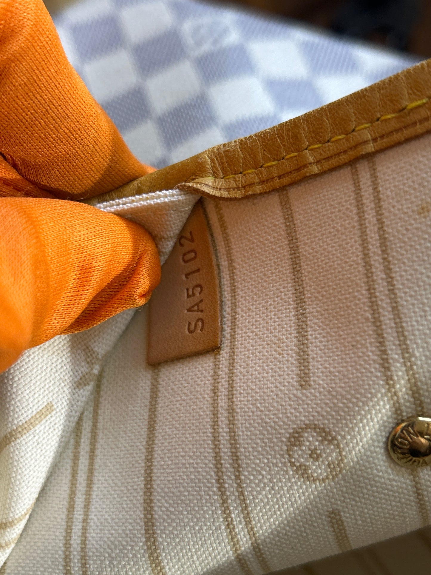 Borsa Louis Vuitton Neverfull MM Damier Azur