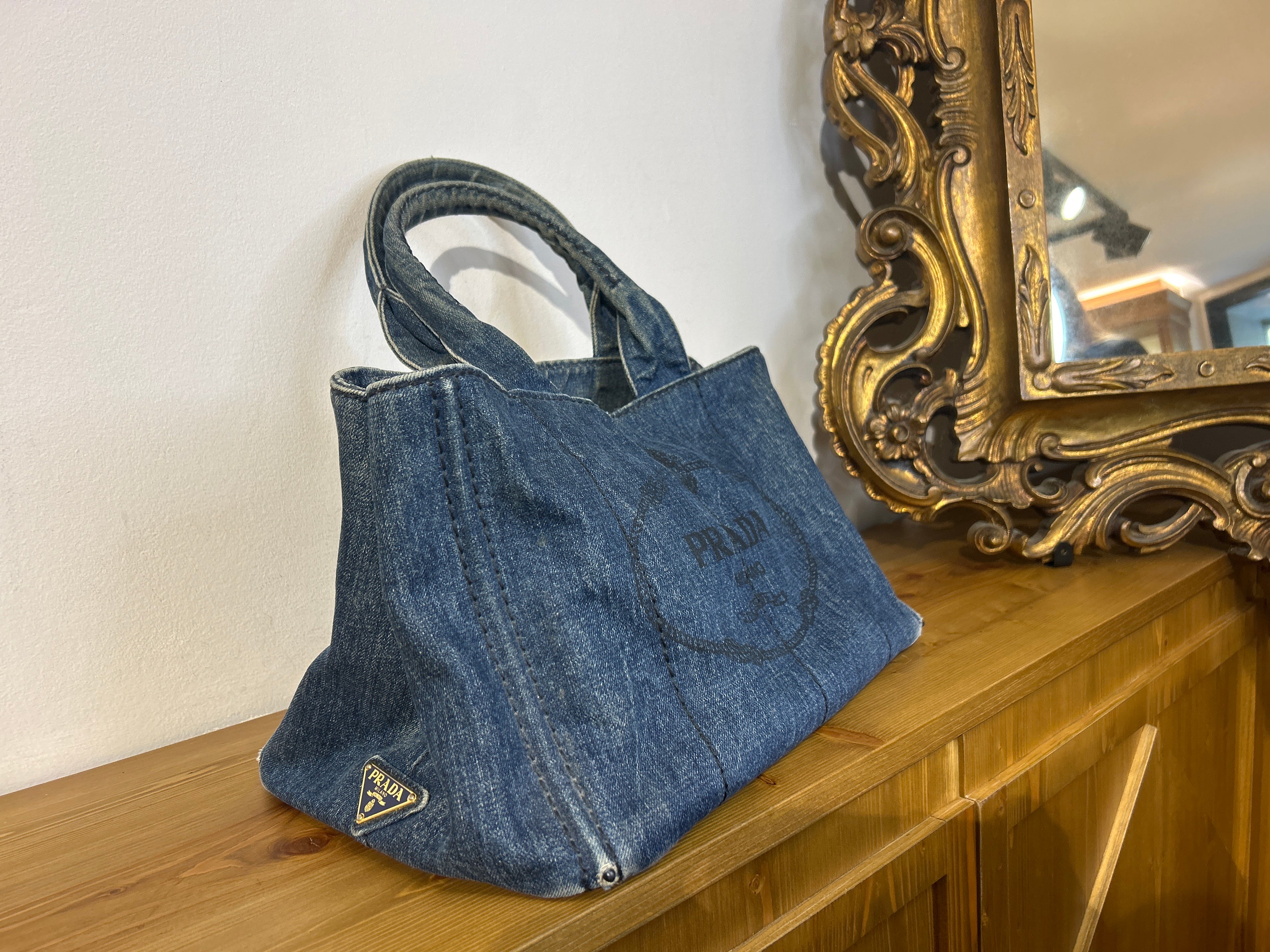 Borsa Prada Canapa Tote Denim