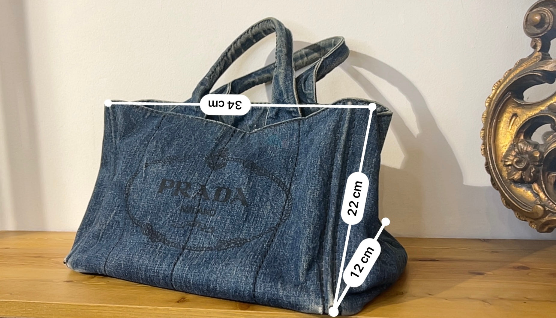 Borsa Prada Canapa Tote Denim