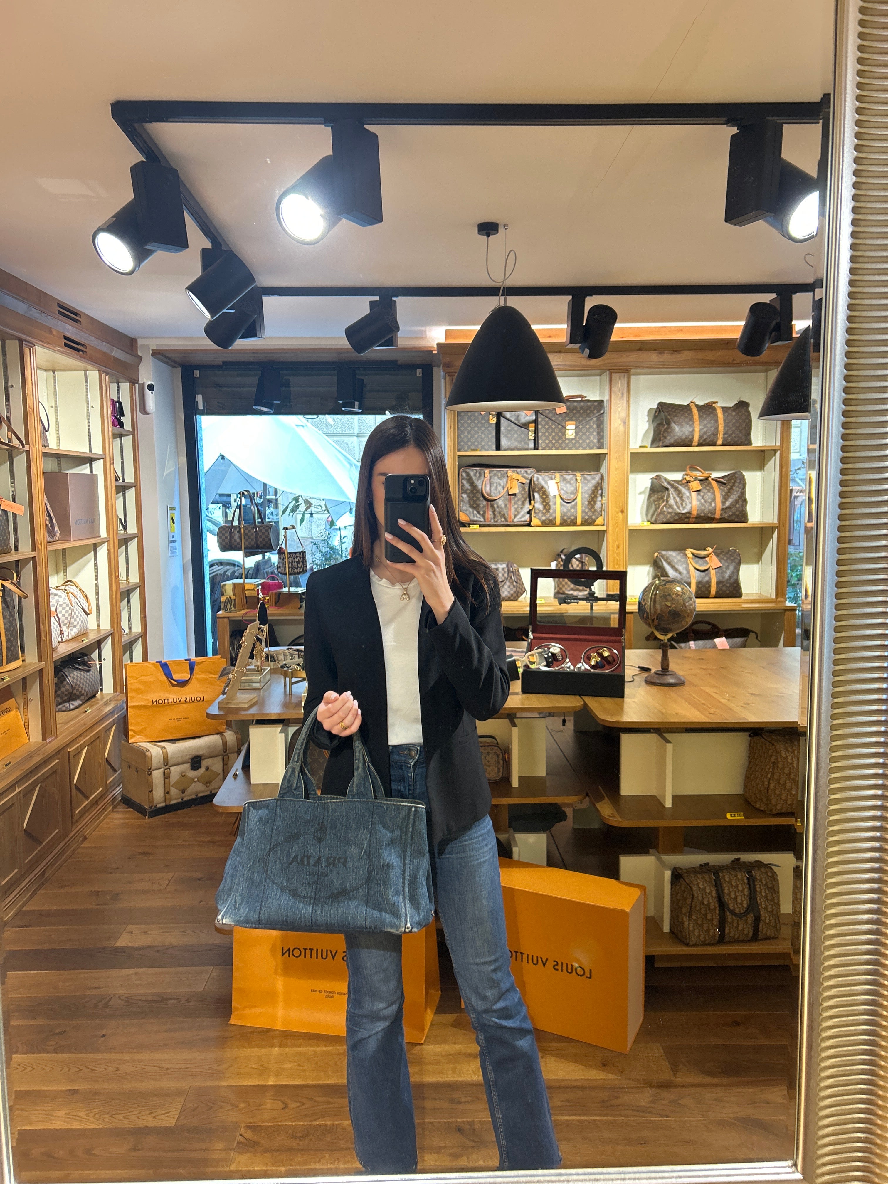 Borsa Prada Canapa Tote Denim