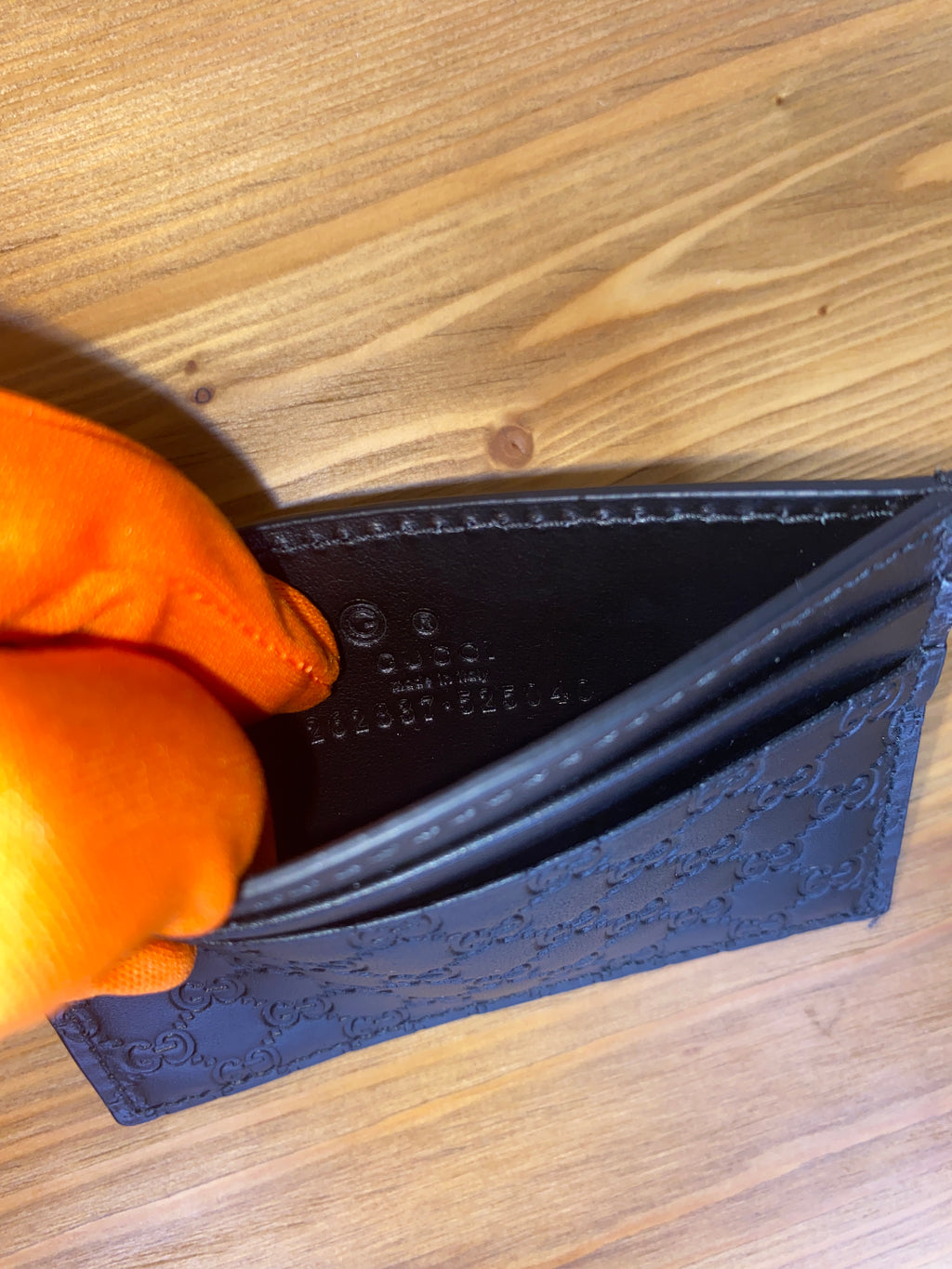 Portacarte Gucci in pelle nero