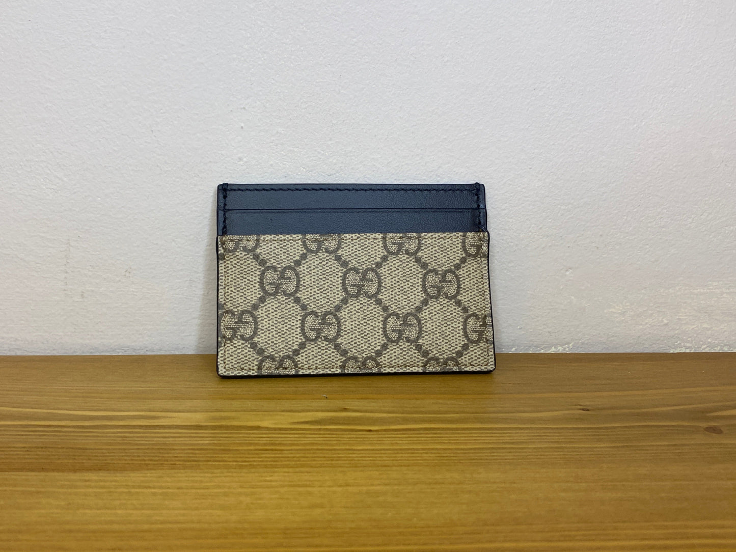 Portacarte Gucci in pelle monogram Marrone