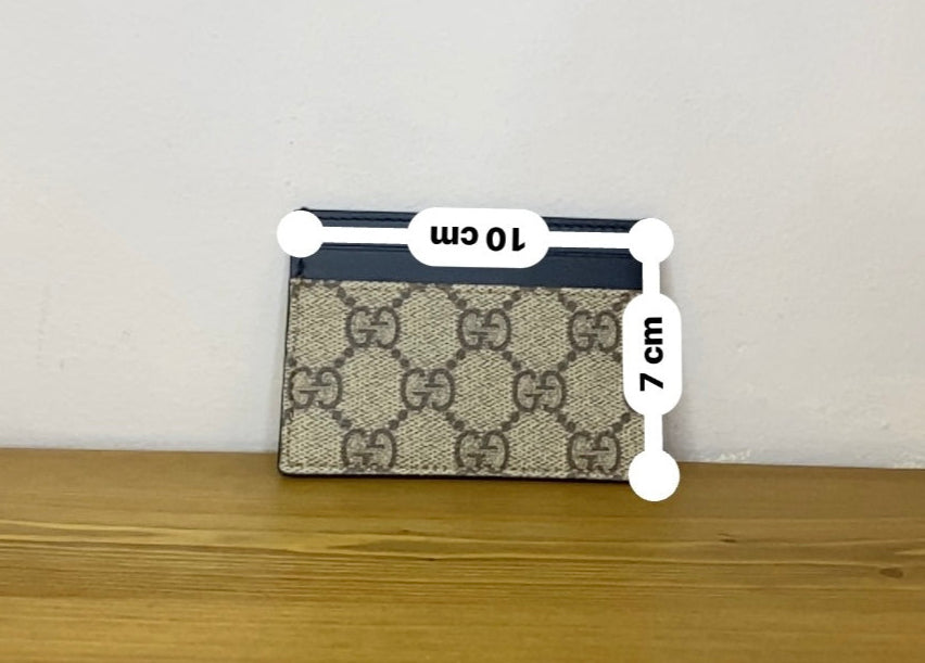 Portacarte Gucci in pelle monogram Marrone